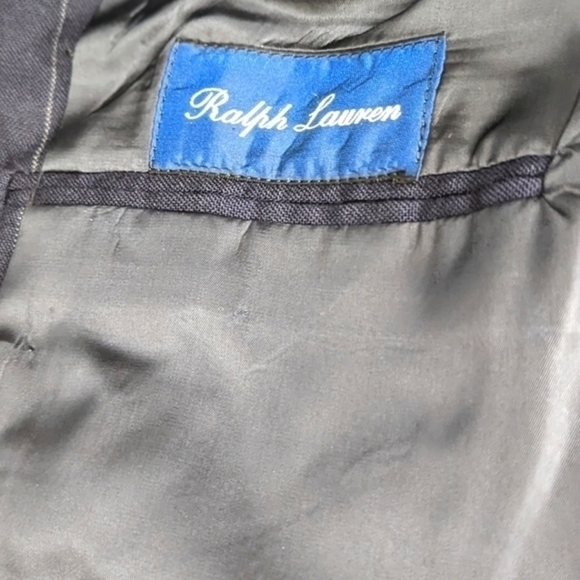 Vintage Ralph Lauren Pinned Strip 100% Wool Sport Suit Jacket Blazer  43/ 37 Reg - Picture 7 of 13